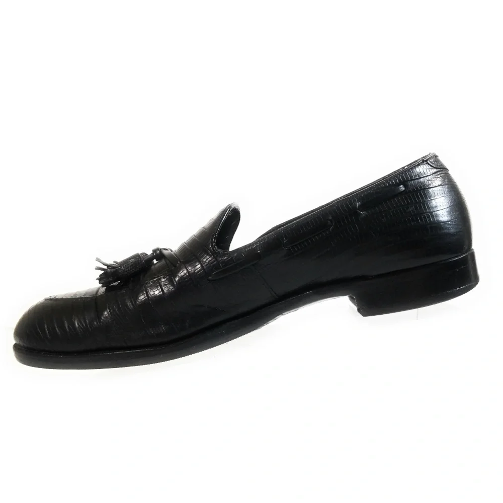 Footjoy 74732 Men Lizard Boat Loafers Size 10.5 A